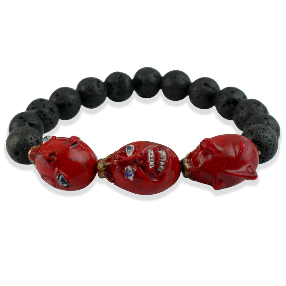 Trendy Anime Resin Beaded Bracelet