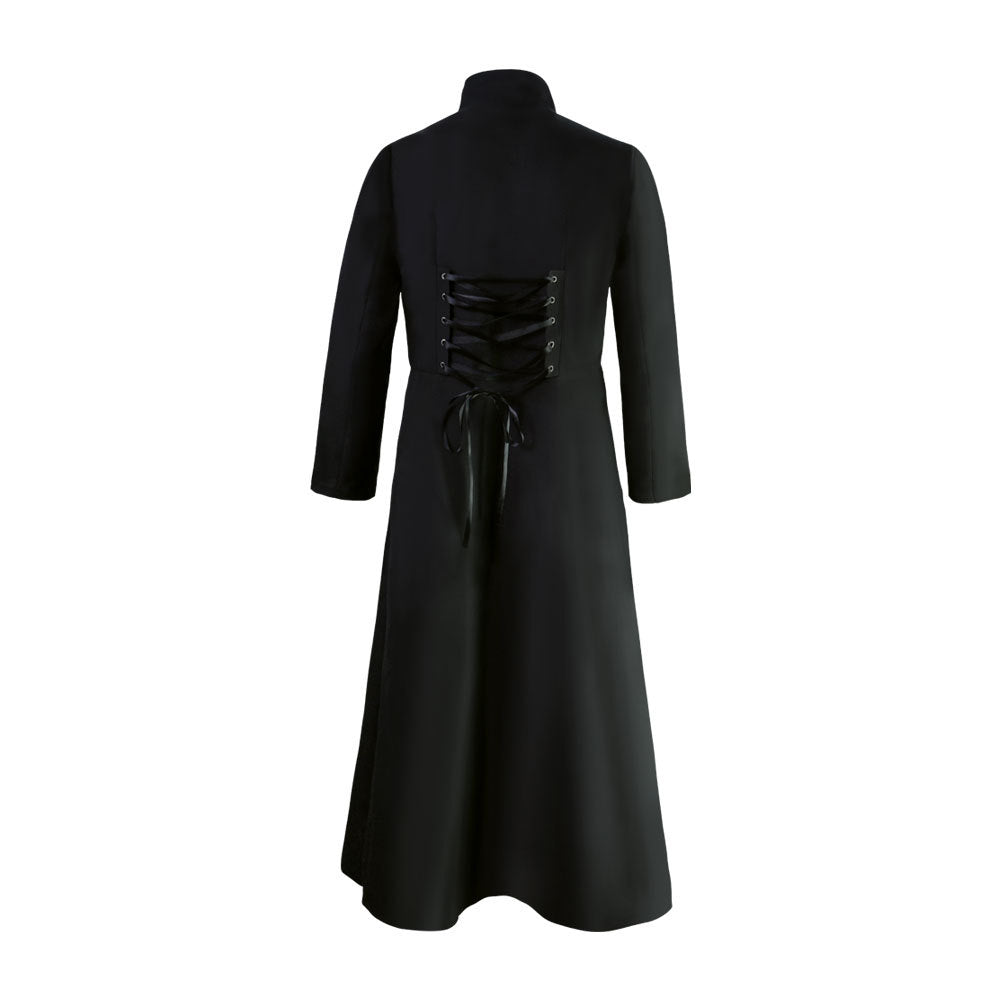 Retro Medieval Stand-up Collar Men's Long Jacket