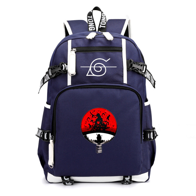 Leisure Anime Logo Print Large-capacity Backpack