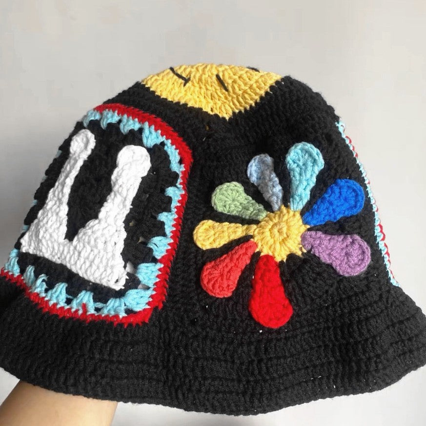 GD Daisy Knitted Bucket Hat