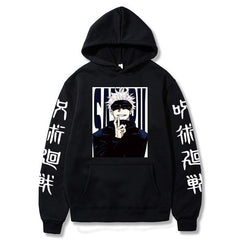 Unisex Anime Graphic Print Loose Hoodie