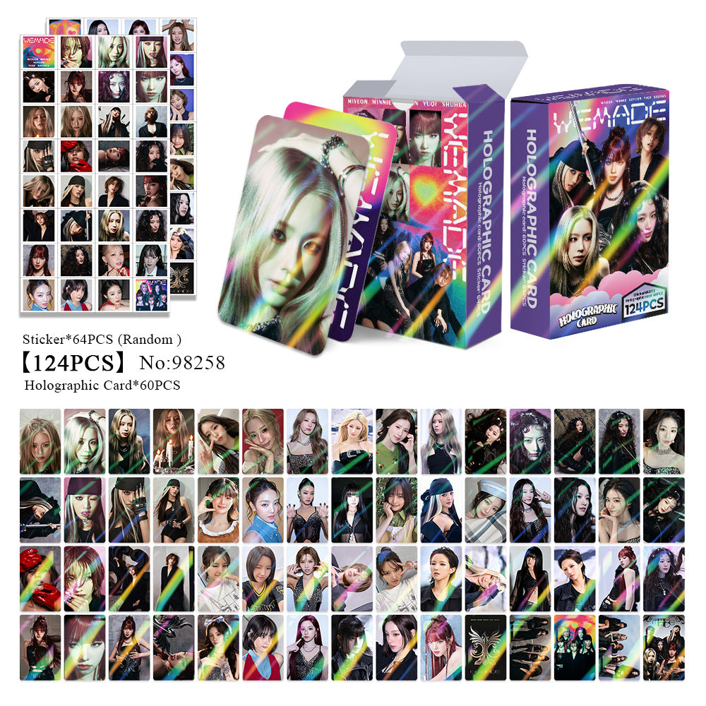 60pcs We Made Holographic Photocard Sticker