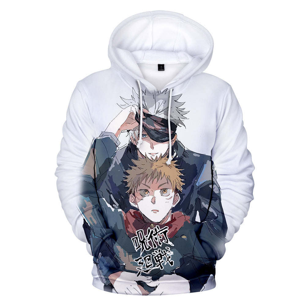 Unisex Anime 3D Printed Loose Pullover Hoodie