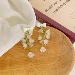 Lily of The Valley Fringed Stud Earrings