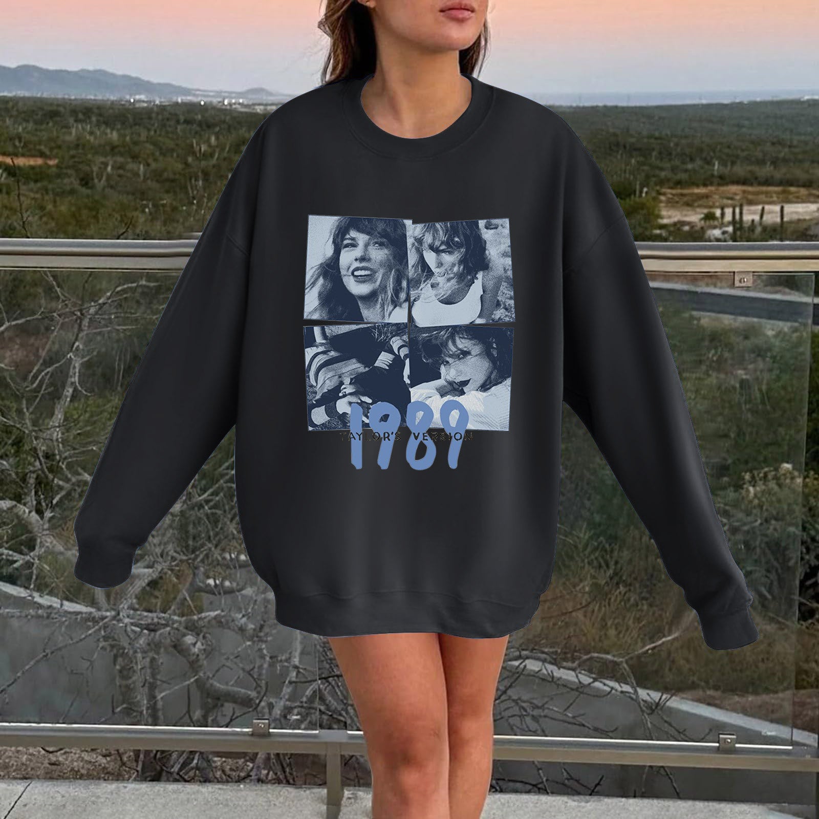 Casual TAYLOR 1989 Long Sleeve Loose Sweatshirt