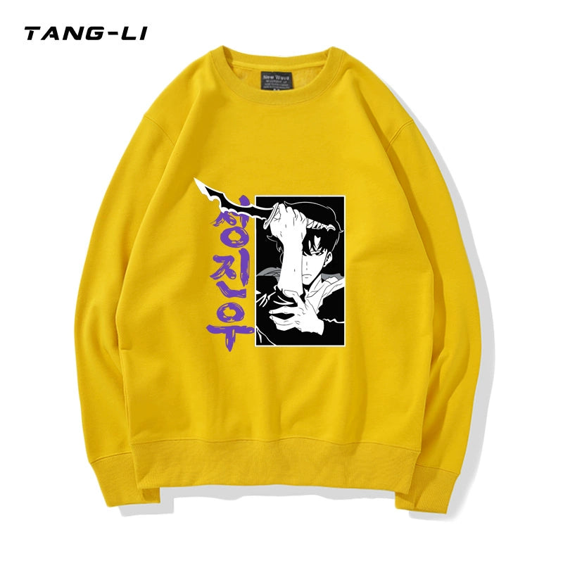 Men's Anime Logo Crew Neck Sweatshirt
