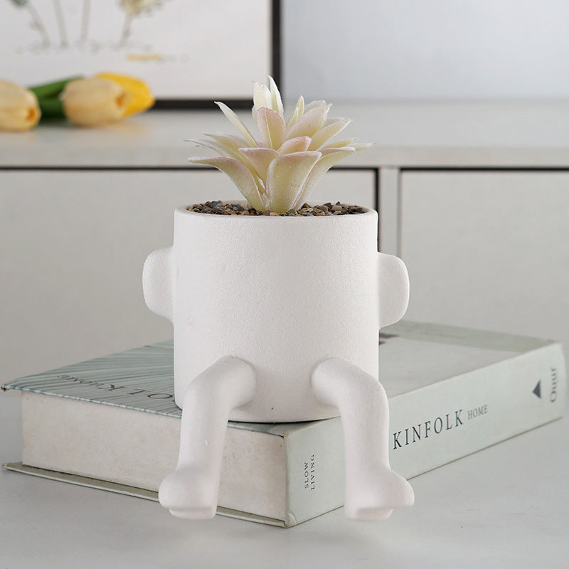 Funny Human Shaped Ceramic Pots
