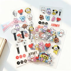 BANGTAN Cartoon Luggage Sticker