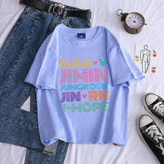 Cute Girls Kpop Cotton T-shirt