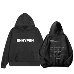 KPOP Logo Printed Pullover Hoodie