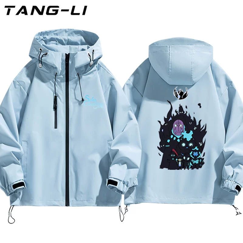 Men's Anime Graphic Print Hooded Jacket
