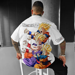 Unisex Casual Anime Print Short Sleeve T-Shirt