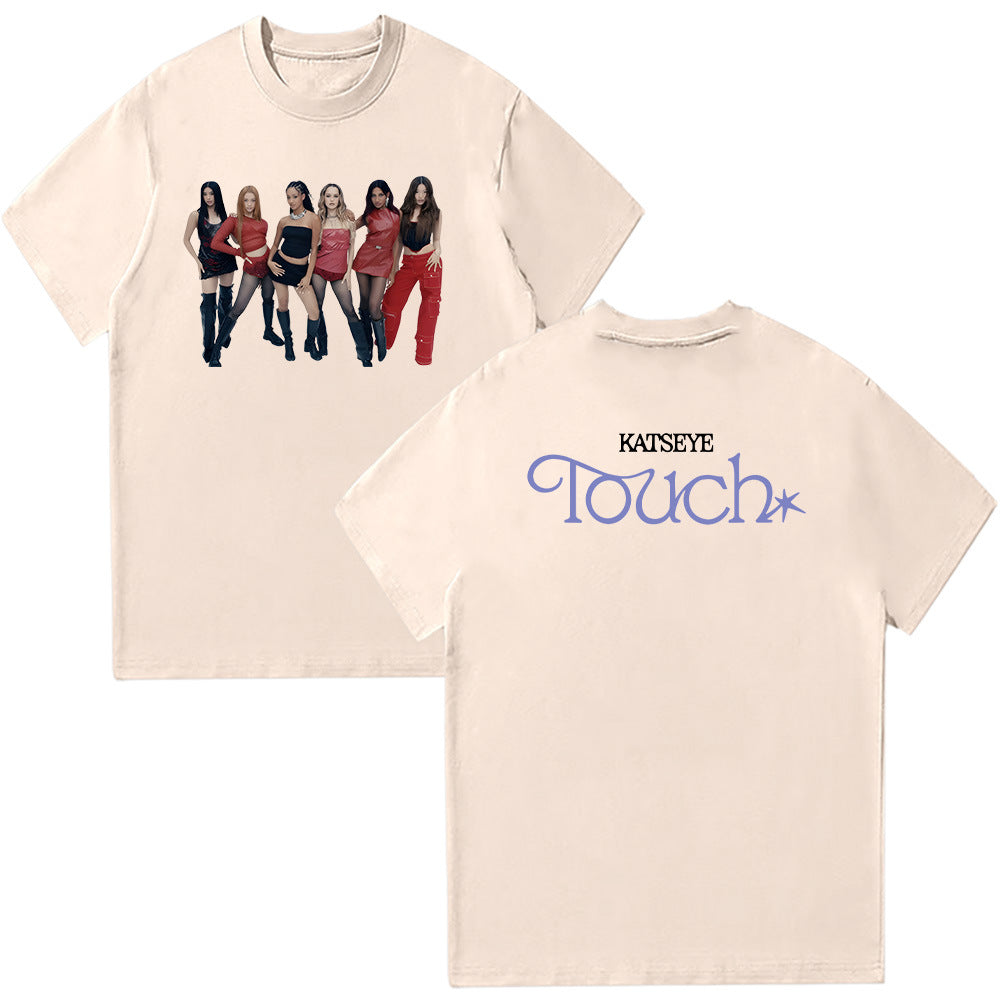 Casual Katseye Touch Graphic Print Tee