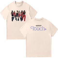 Casual Katseye Touch Graphic Print Tee