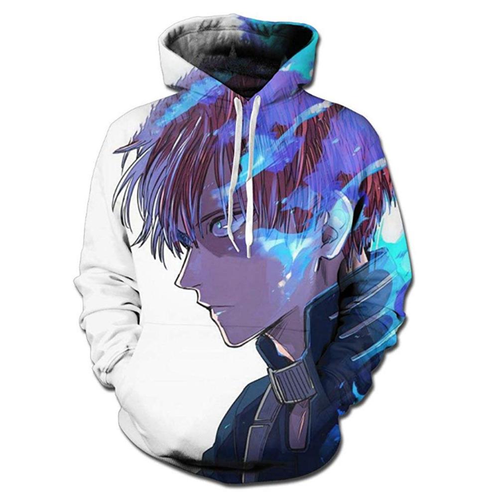 Unisex Anime 3D Printed Pullover Hoodie