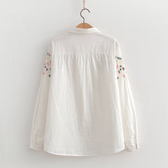 Women's Double-layer Embroidered Shirt