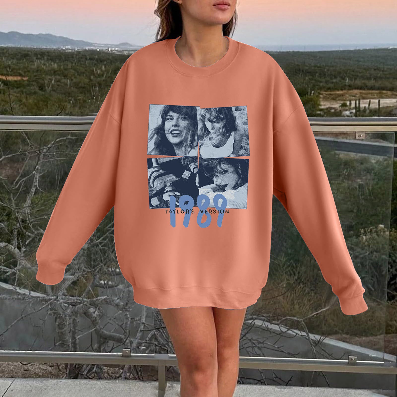 Casual TAYLOR 1989 Long Sleeve Loose Sweatshirt