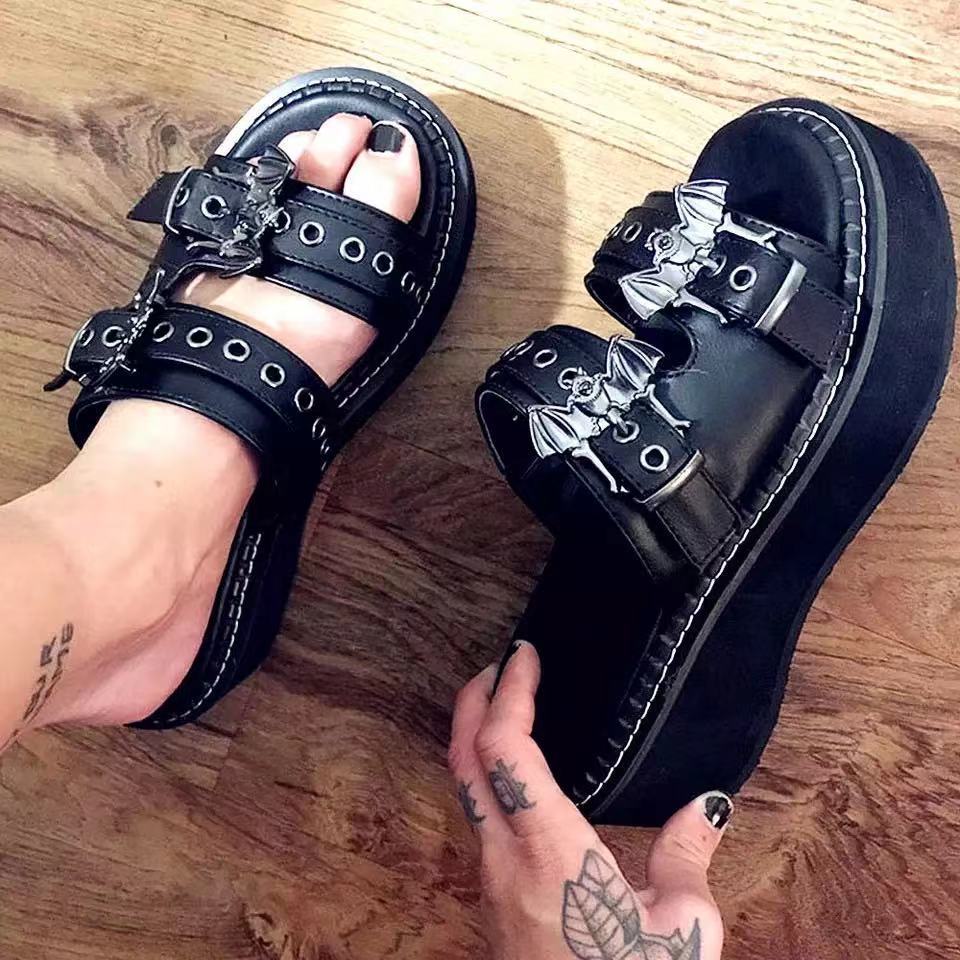 Women's Bat Thick-soled Sandals