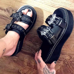 Women's Bat Thick-soled Sandals