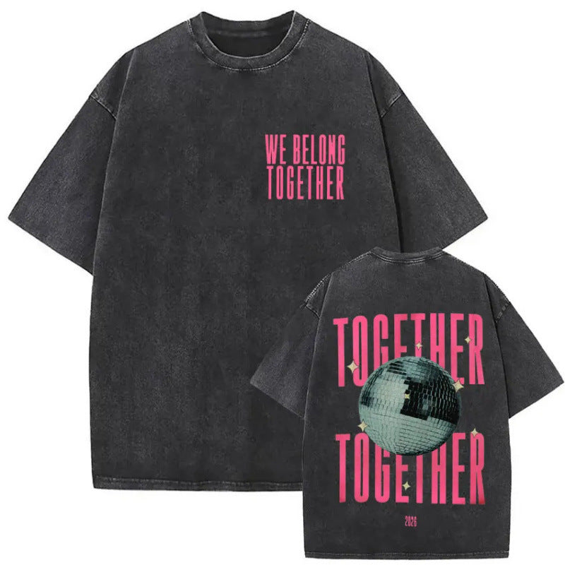 HS Vintage Cotton Crew Neck T-shirt