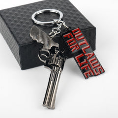 Game Pistol Model Keychain Necklace