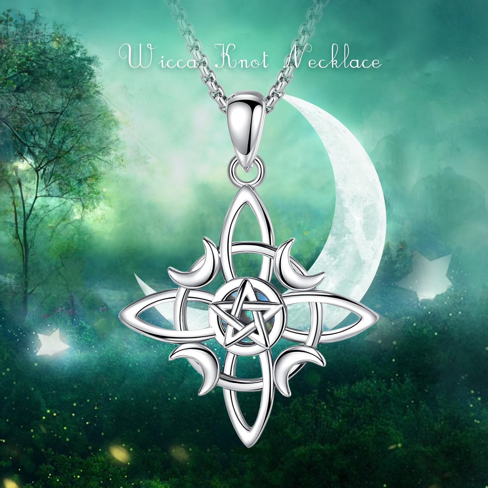 Niche Wicca Knot Pendant Necklace