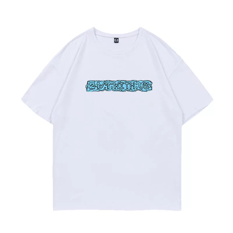 TWS 24/7 WITHUS Printed Short-sleeved T-shirt