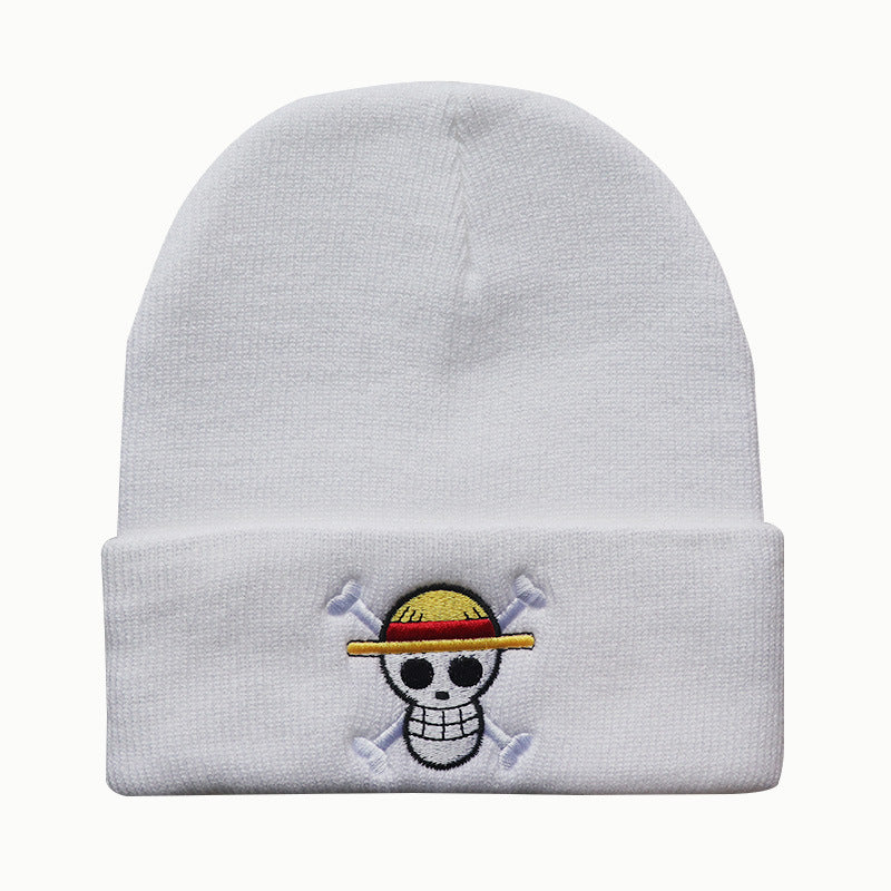 Anime Logo Embroidered Knitted Hat