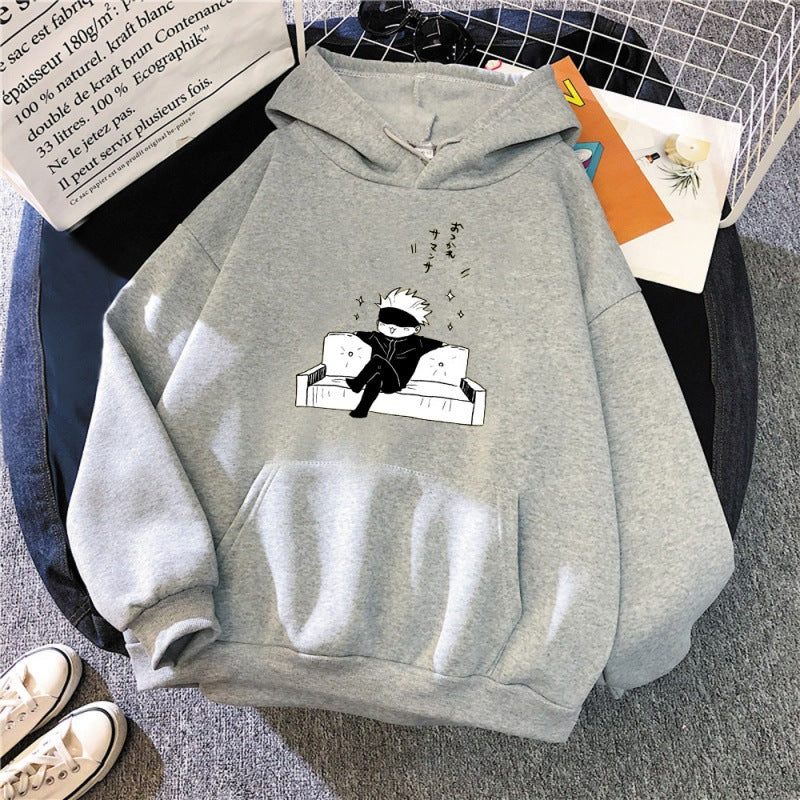 Unisex Funny Gojo Printed Casual Hoodie