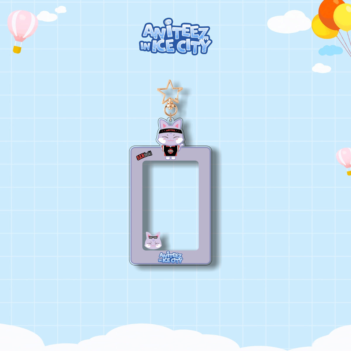 KPOP Cartoon Card Insert Keychain