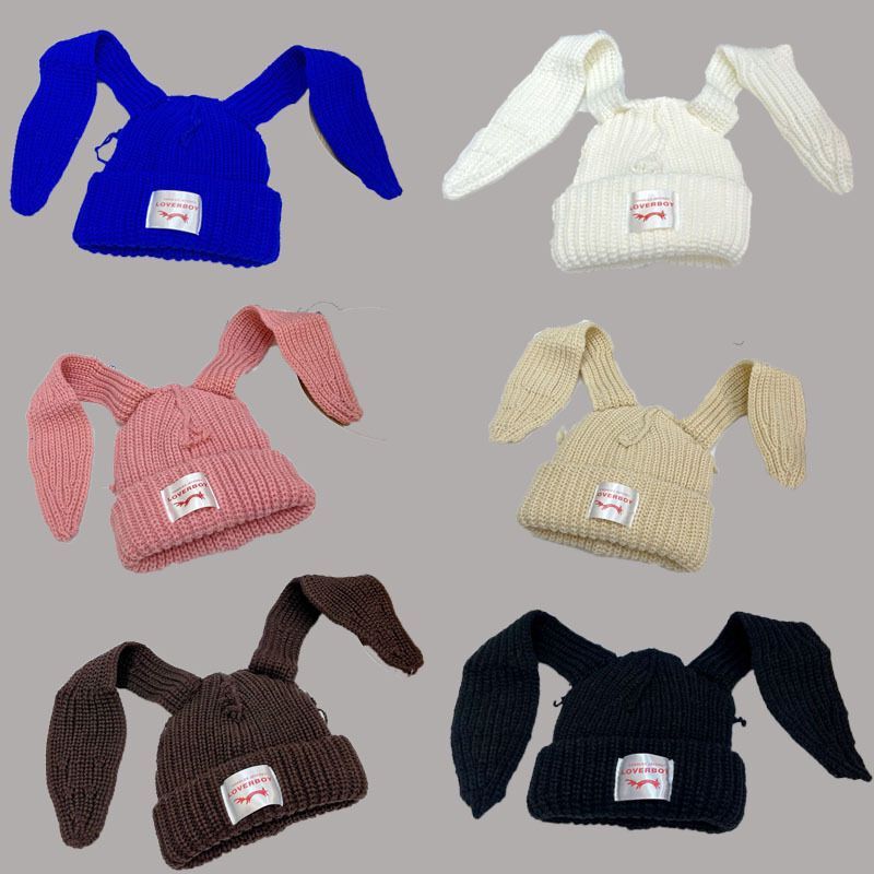 Cute Korean Style Rabbit Ears Knitted Hat