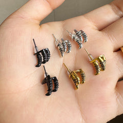 Gothic Hand Bone Halloween Earrings