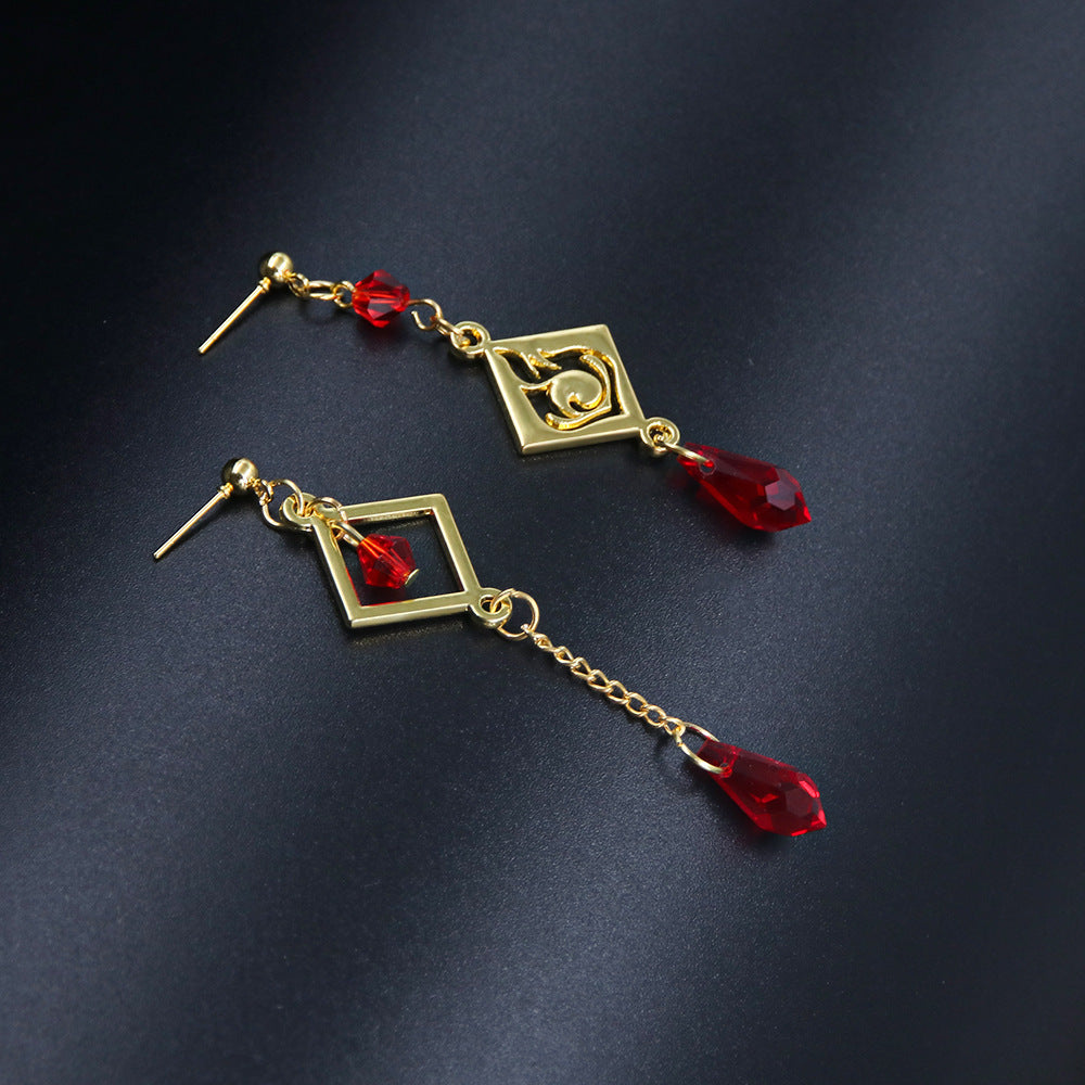 Trendy Seven Elements Game Earrings