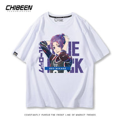 Casual Anime Short Sleeve Summer Cotton Tee