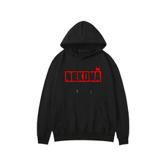 Unisex Nekoma Kageyama Letter Print Cotton Hoodie