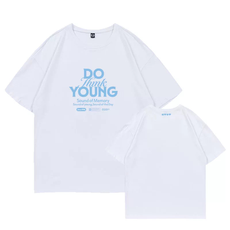 Doyoung DO Think YOUNG Printed Short-sleeved T-shirt