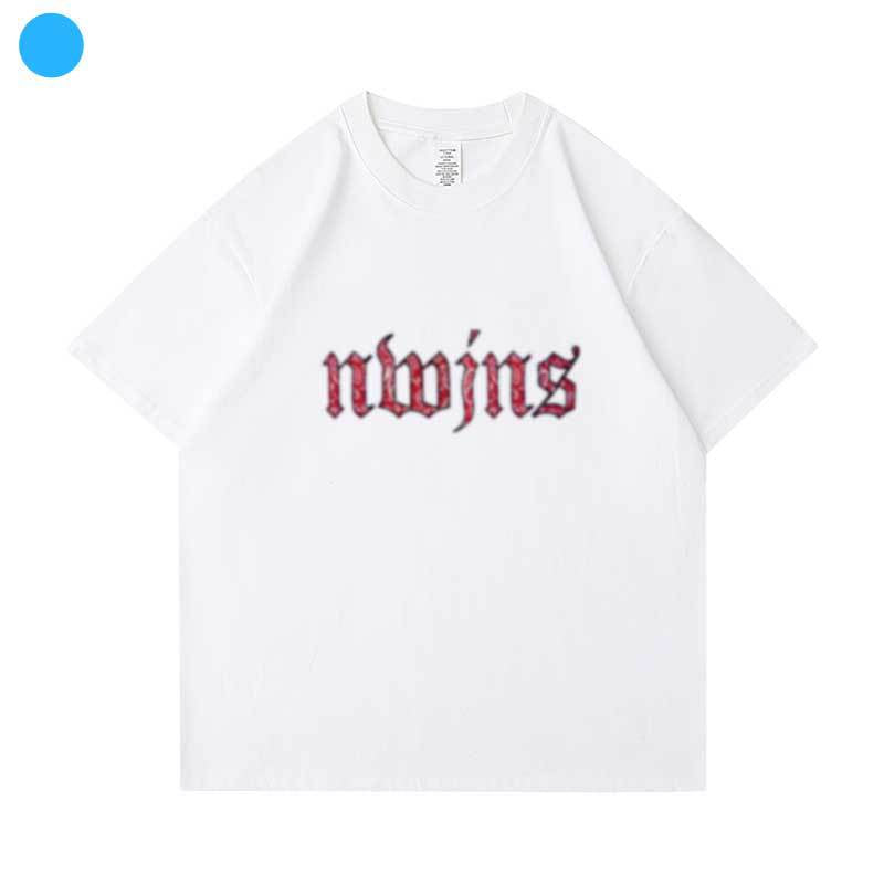NJZ LOGO Print Short-sleeved T-shirt