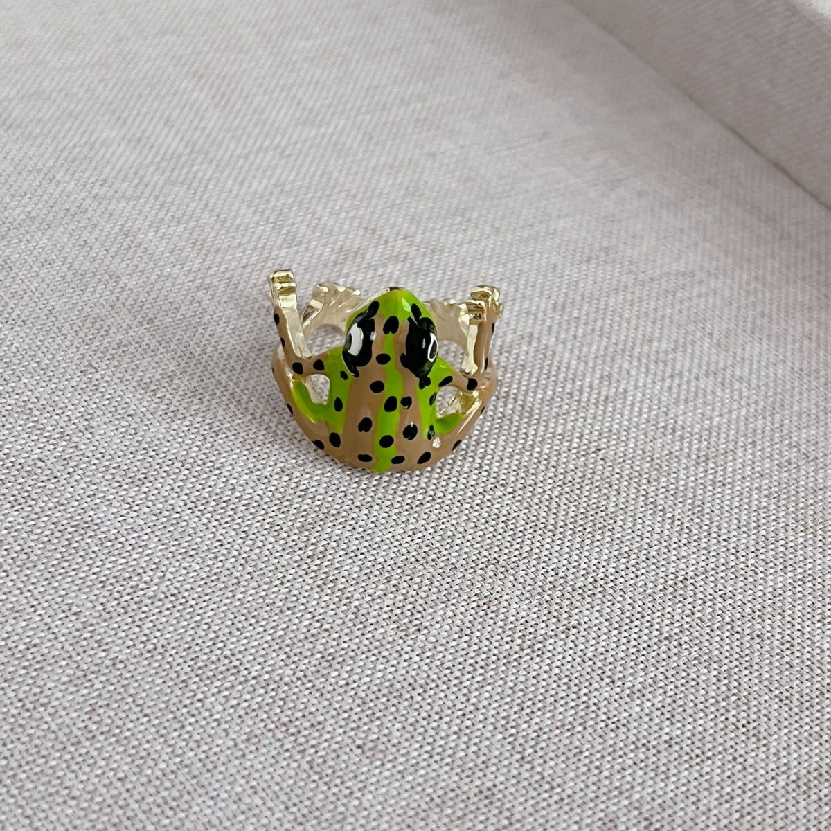 Colored Frog Rings Cute Frog Adjustable Ring – TTAesthetic