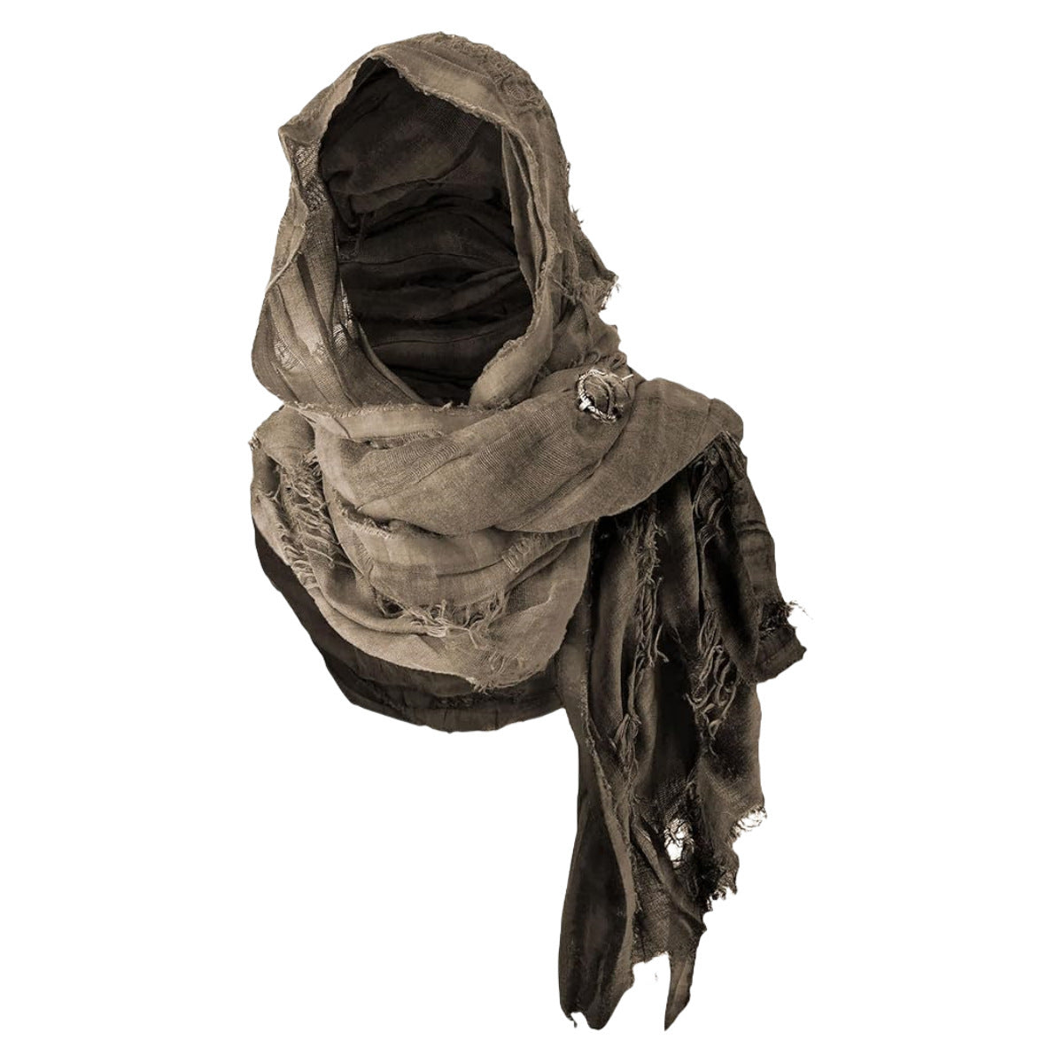 Vintage Medieval Knight Hooded Shawl