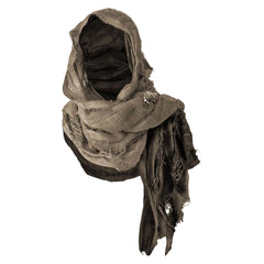Vintage Medieval Knight Hooded Shawl