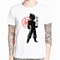 Unisex Goku Printed Short-sleeved Slim-fit T-shirt