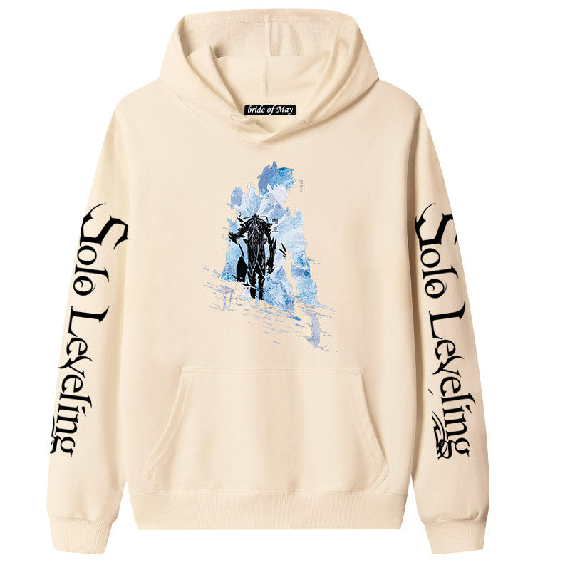 Unisex Anime Pattern Printed Pullover Hoodie