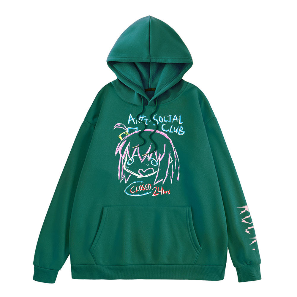 Unisex Casual Anime Graphic Print Hoodie