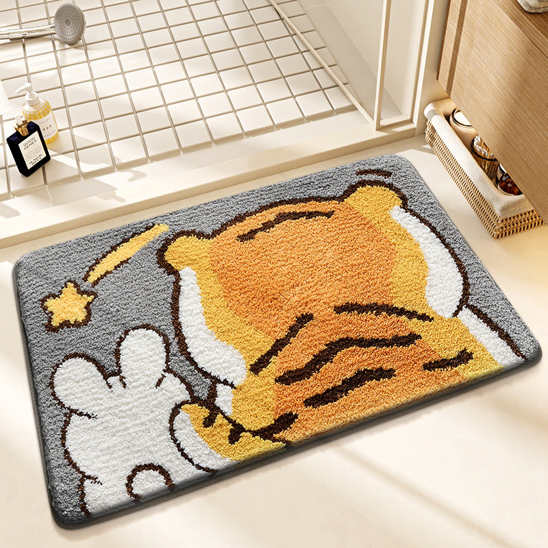 Cartoon Animal Bathroom Door Non-slip Mat