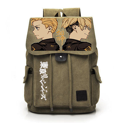 Vintage Anime Canvas Backpack