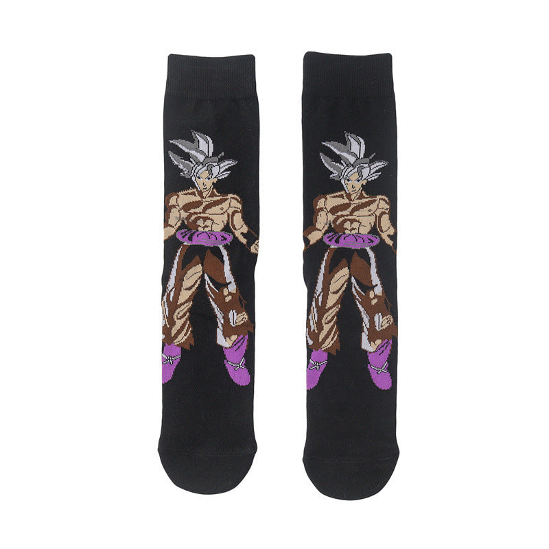 Goku Anime Medium Tube Cotton Socks