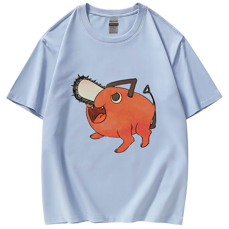 Trendy Anime Print Summer T-Shirt