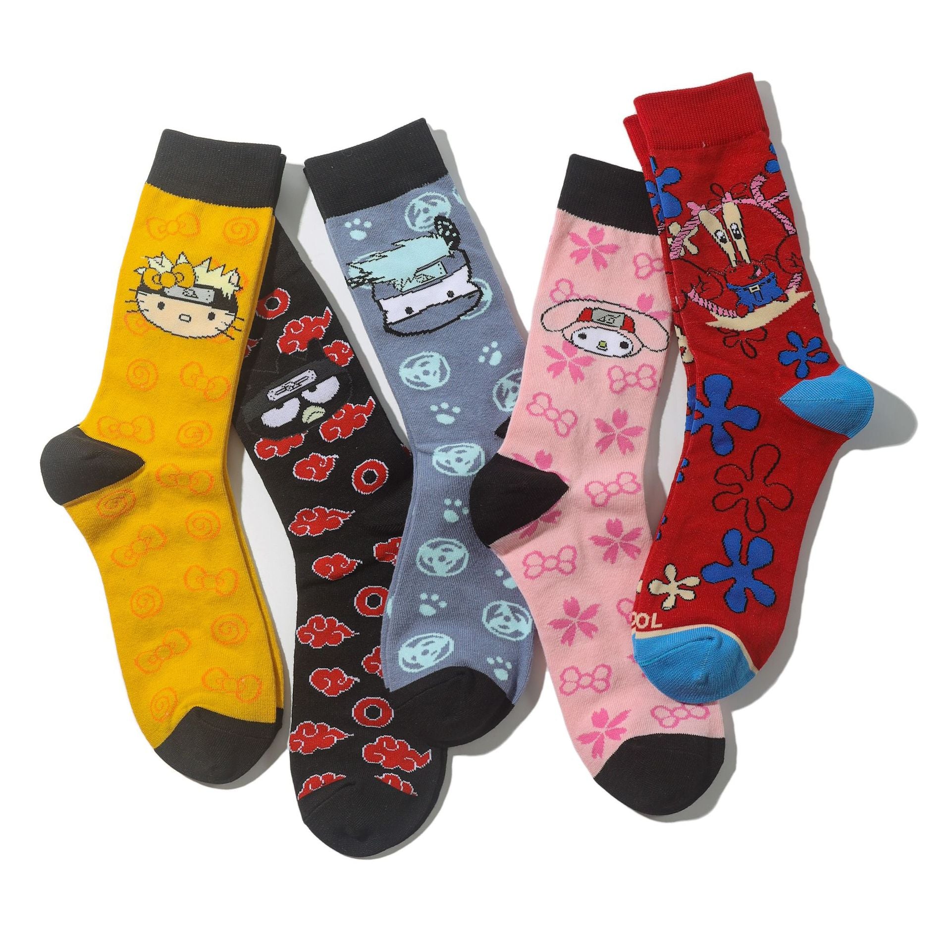 Cute Anime Pattern Mid Length Socks