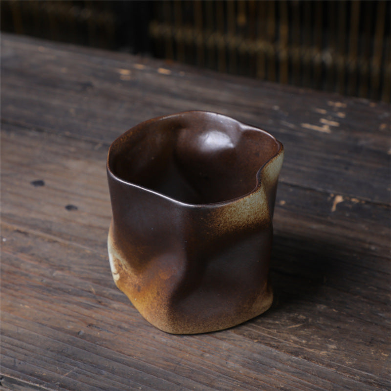 Retro Ceramic Irregular Pottery Mug