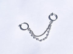 KPOP Pearl Chain Stud Earrings